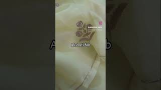 pure orgenza zardozi work saree with blouse @PrimeVideoIN @RjKartik @humaramovie
