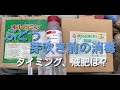 ぶどうの”発芽前”の消毒と時期
