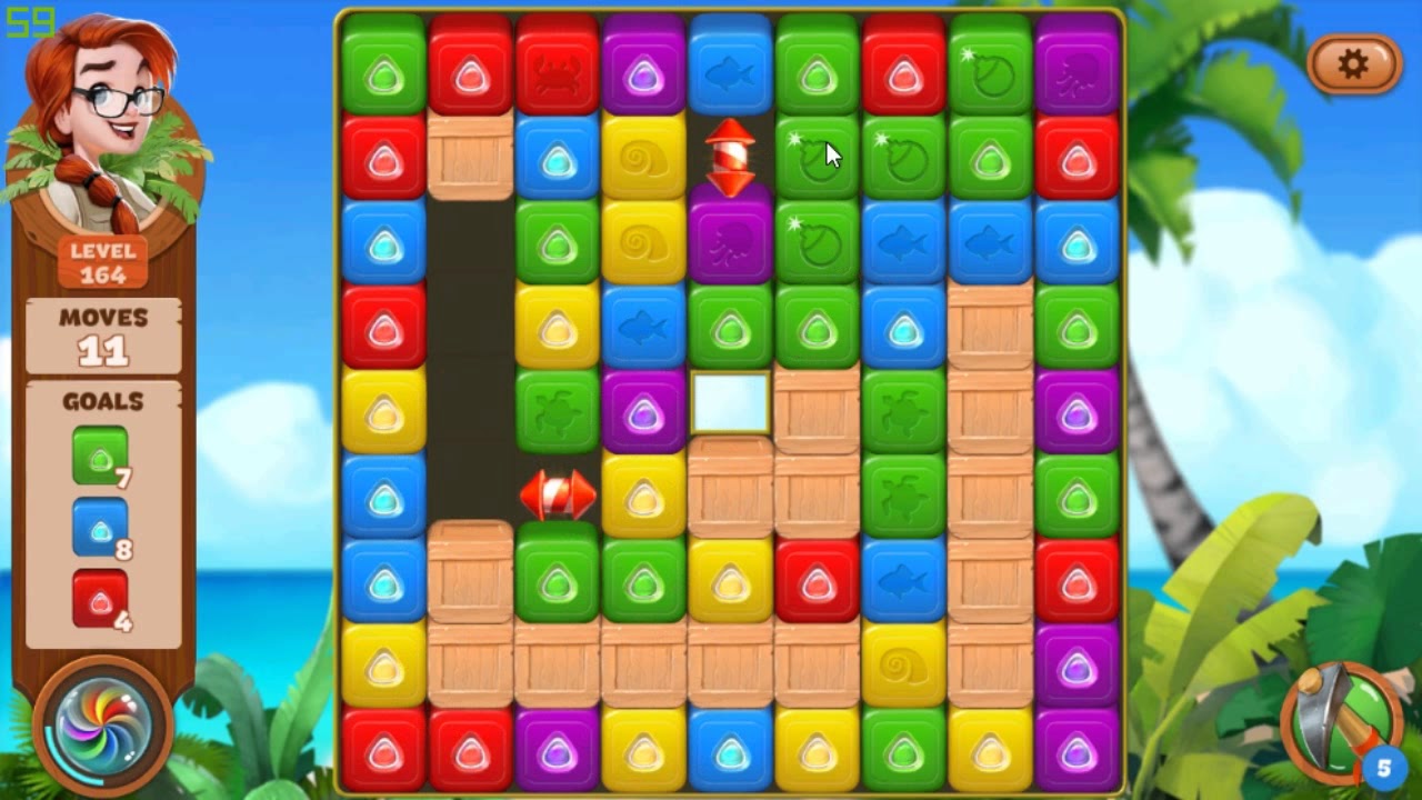 Lost Island Blast Adventure level 164