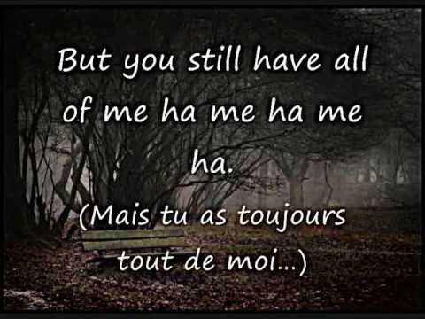 Evanescence my  immortal  lyrics traduction  YouTube
