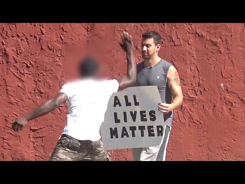 Black Lives Matter vs All Lives Matter Supporters (Social Experiment)