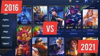 Mobile Legends Hero Evolution 2016 VS 2021|Old Version|First Version | Season1| MLBB First Season screenshot 4