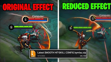 Updated! Smooth Skill/Hit Config in Mobile Legends | Reduced MLBB Effects for Smoother Gameplay