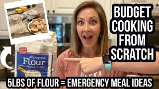 BUDGET COOKING FROM SCRATCH// 5LBS OF FLOUR MADE ALL THIS!