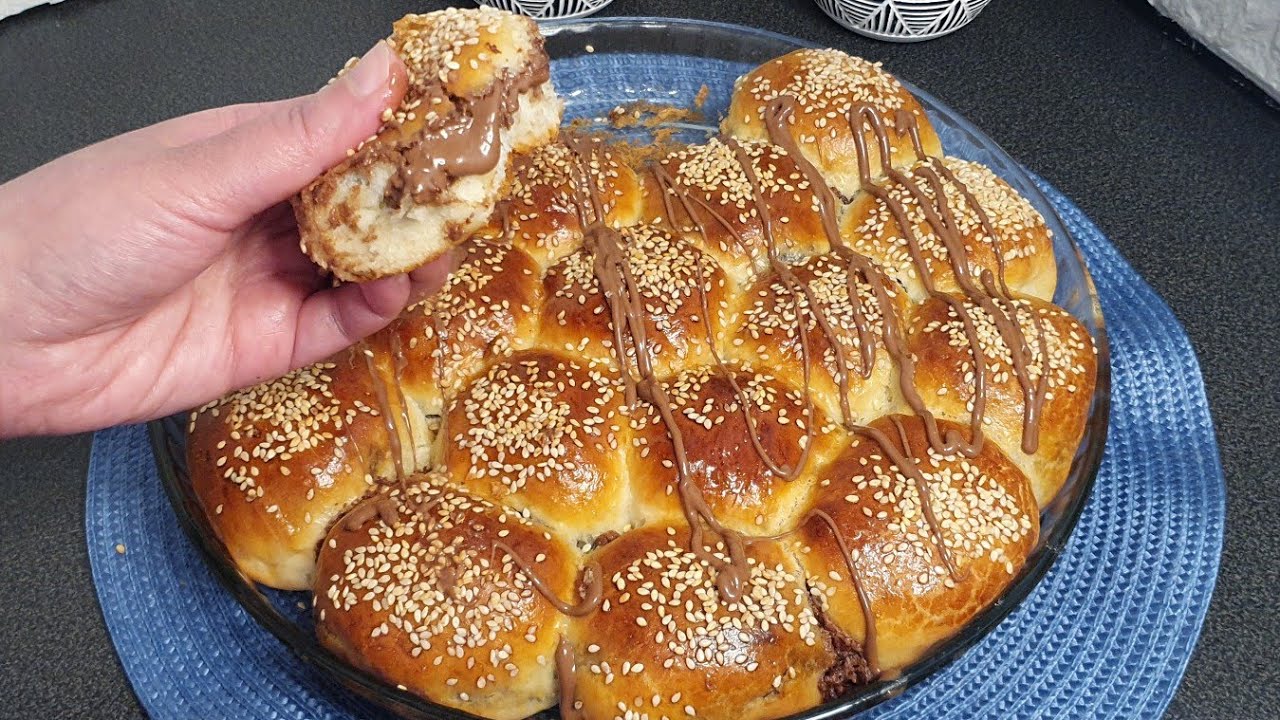 خلية النحل الحلوه غركانه بالنوتيلا🤤بعجينه مثل القطن الطعم لذيذ جدا لايفوتكم