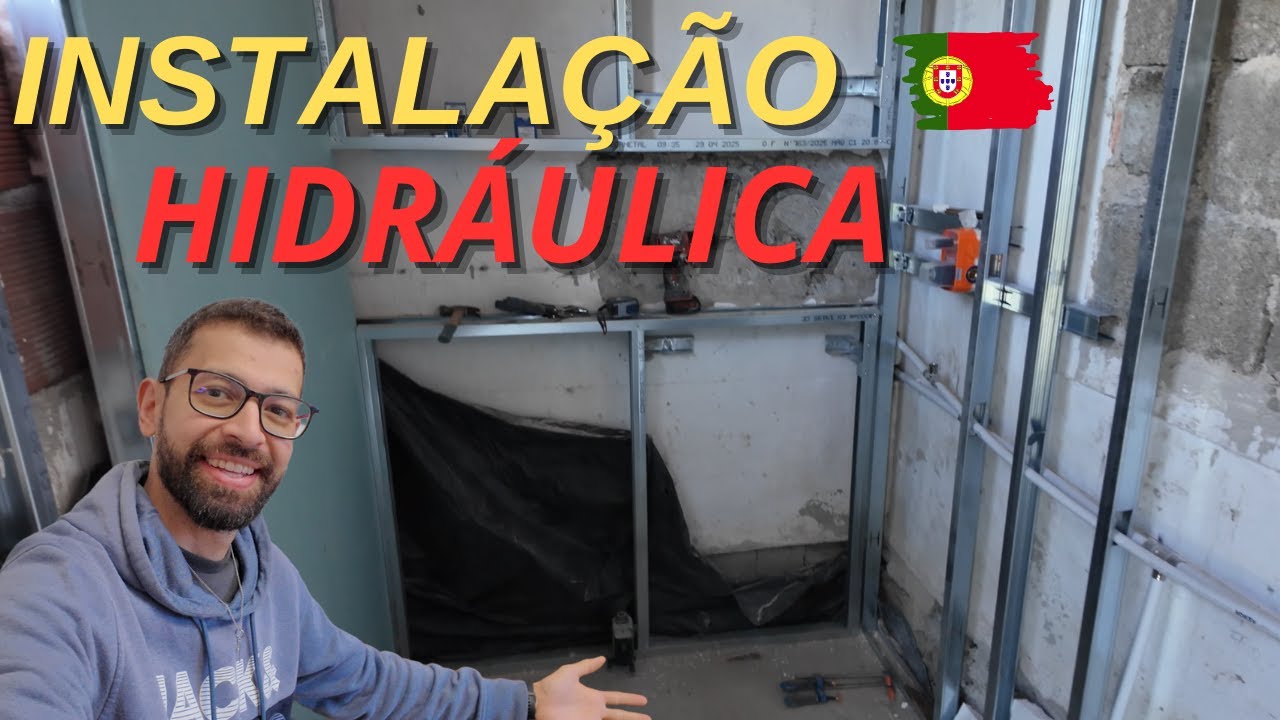 INICIAMOS A PARTE HIDRÁULICA DA NOSSA CASA EM PORTUGAL