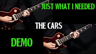 how to play "Just What I Needed" on guitar by The Cars | rhythm and solo | DEMO chords