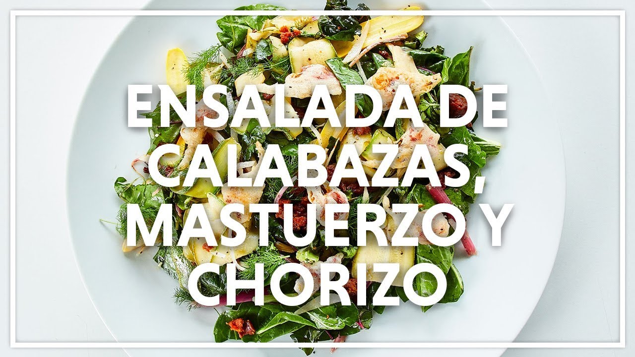 Ensalada de Calabazas, Mastuerzo y Chorizo cocina saludable cursos bogota