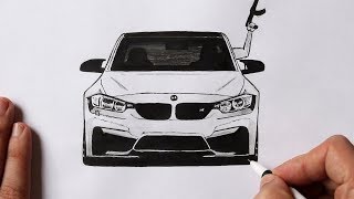 How to draw a car BMW