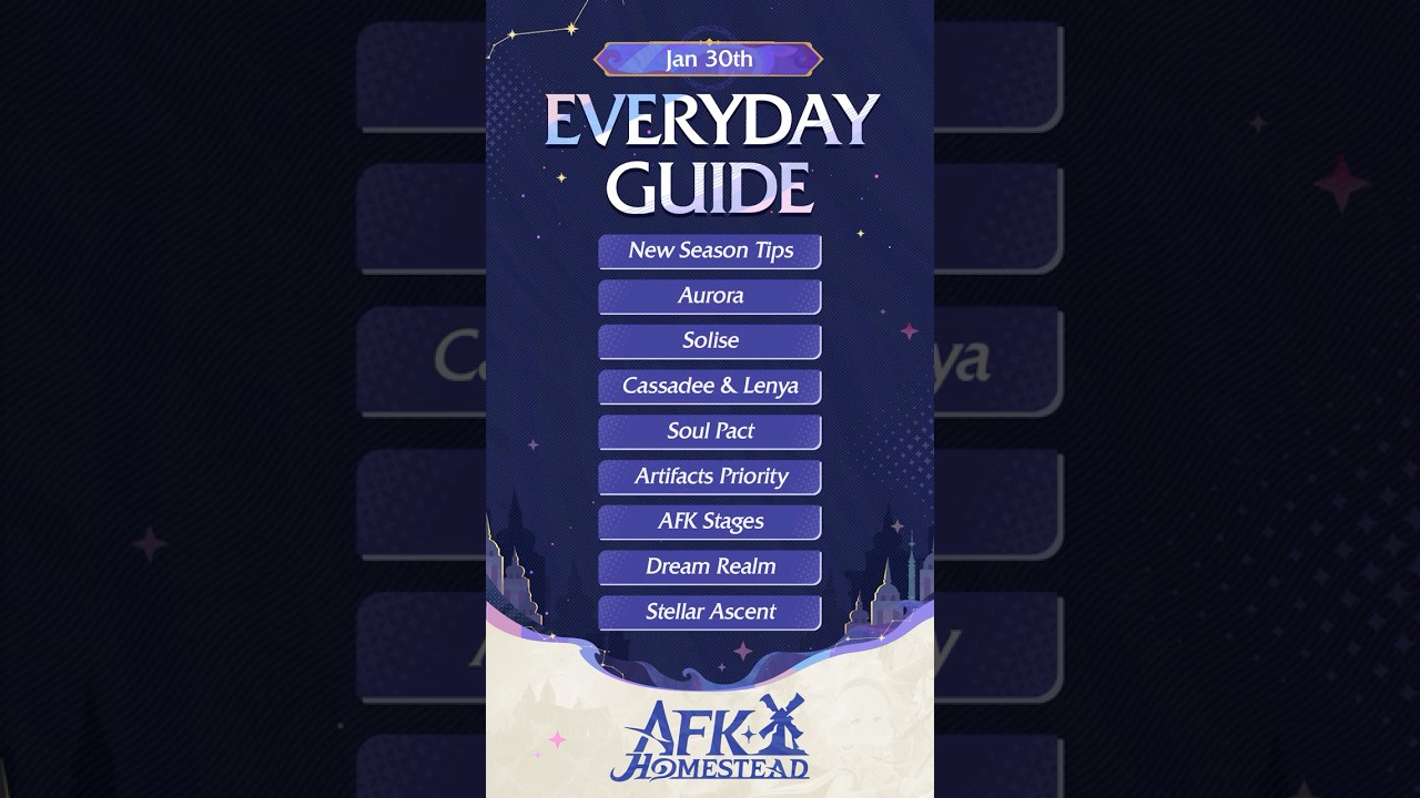 January 30th Everyday Guide!