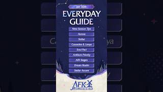 January 30th Everyday Guide!