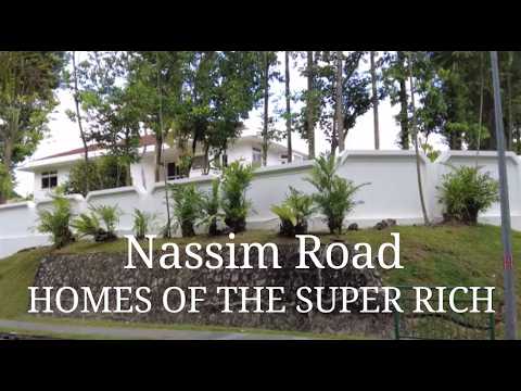 Nassim Road. Homes of the Super Rich \u0026 Wealthy in Singapore. This land with Retro Mansion is vacant.