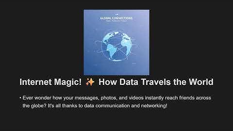 How Data Travels the World (Data Communication & Networking Basics)