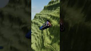 Tiny Car Hits Boost Plate Into Lava Pit 🔥 #92 #LavaPit #Shorts