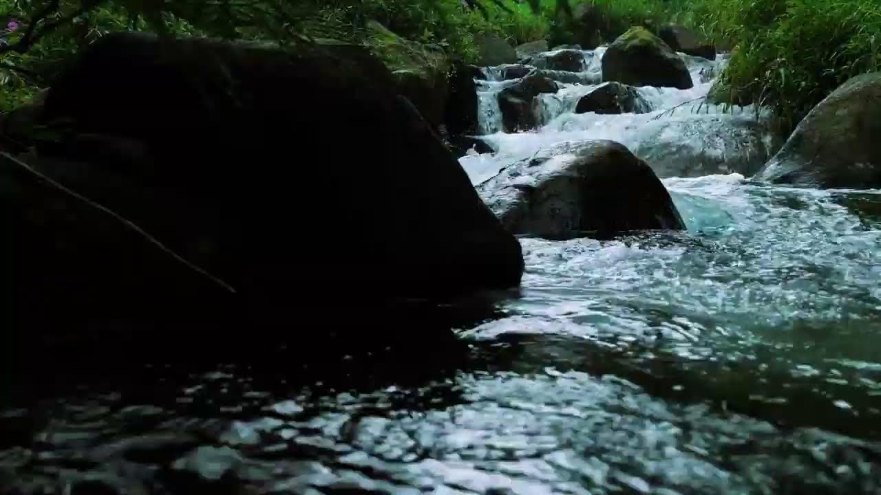 Small Mountain Waterfall, Birds Chirping Sounds, Nature Sounds for focus ,relax ,study #8
