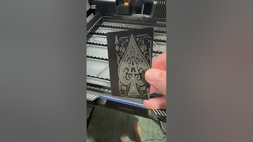 Engraving an Ace Metal Card with Bambu Lab H2D 10 laser #bambulab #h2d
