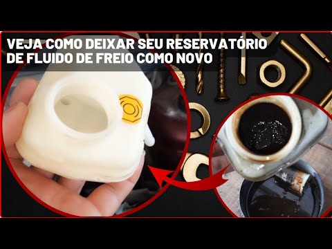 Como limpar o reservatório de fluido de freio e deixar como novo - YouTube