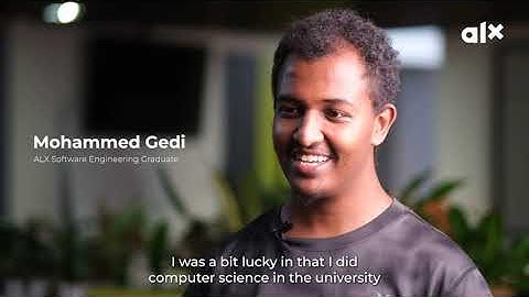 Testimonial of Mohamed Gedi who successfully graduated from the Software Engineering program.