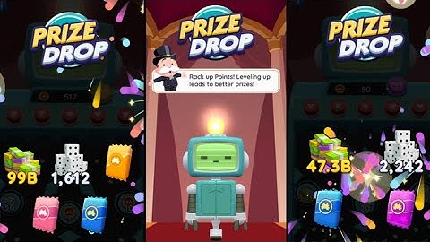 PRIZE DROP PEG-E COMPLETED PAGE 1st and 2nd All REWARDS Monopoly go #prize #drop #pege #monopolygo 