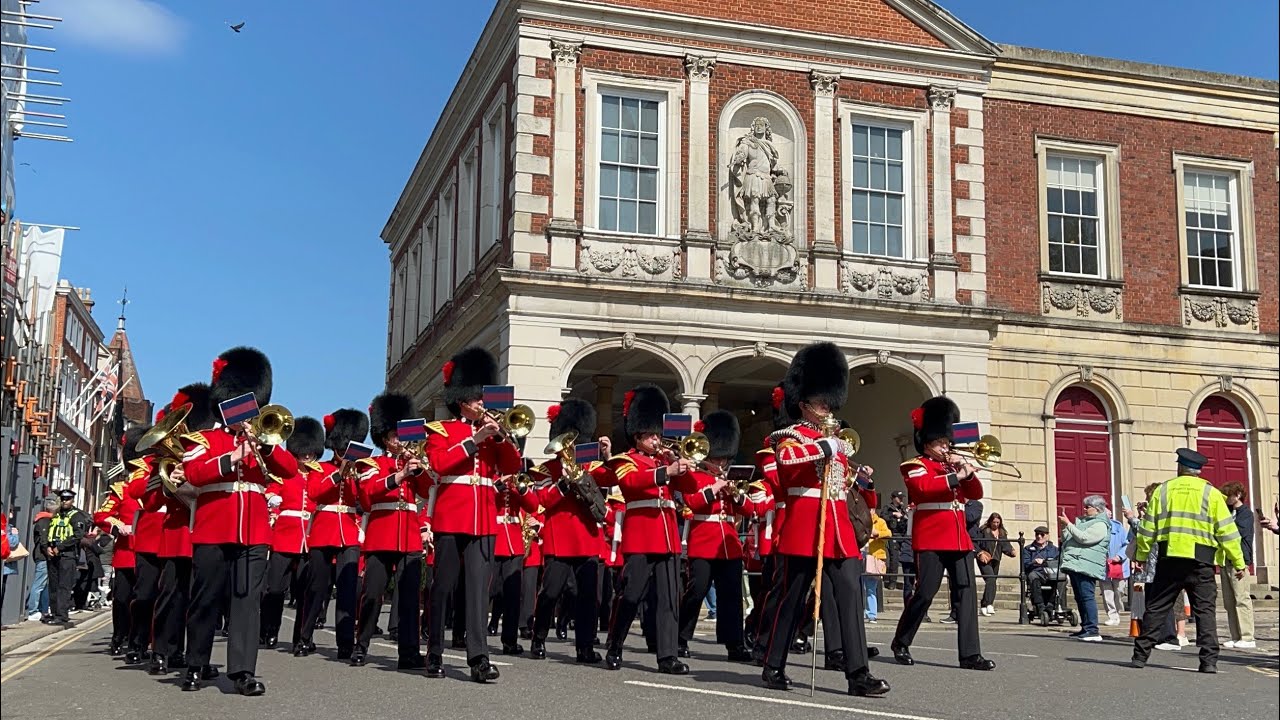 The Band of the Coldstream Guards - Changing the Guard Windsor 20th April 2023