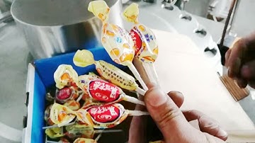 Flat lollipop double twist wrapping machinery video