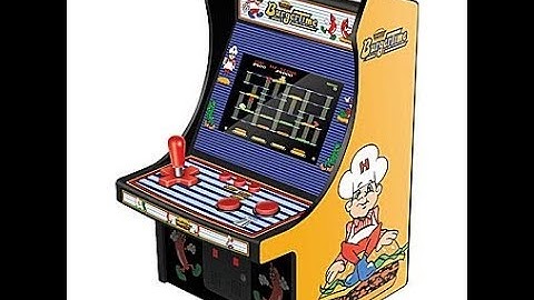 BurgerTime 6 Inch Collectable Mini Arcade Cabinet Review Video