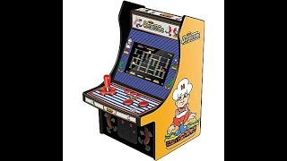 BurgerTime 6 Inch Collectable Mini Arcade Cabinet Review Video