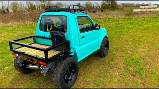 The Tiffany Blue Jimny Pickup Conversion is now Finished