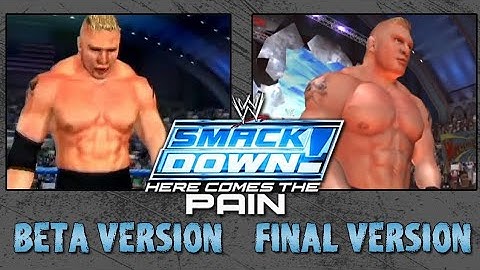 WWE SmackDown! Here Comes the Pain - Beta vs. Final Comparison