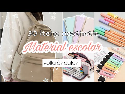 MATERIAL ESCOLAR aesthetic 2023 / como ter um material incrível!📚💗 