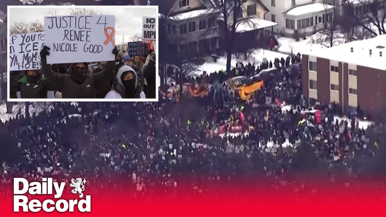 Renee Good killing: Thousands gather in Minneapolis for anti-ICE protest