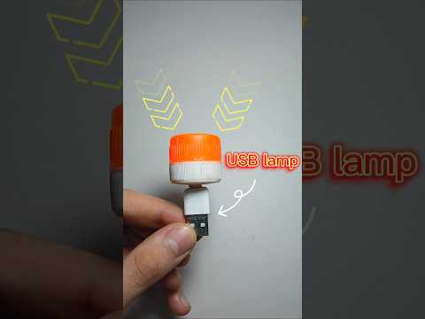 طريقة صنع مصباح ليلي صغير بمنفذ              