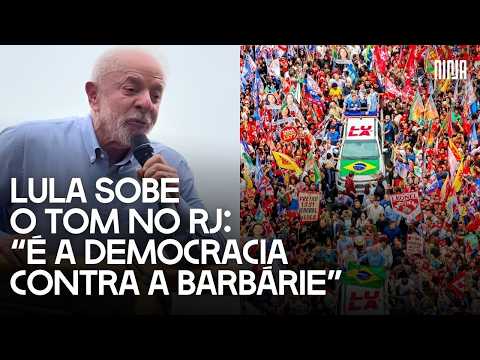 Lula draws a crowd at a rally in Rio de Janeiro and calls on the elderly population to vote in th...