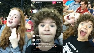 Gaten Matarazzo Instagram Live Stream 19 April 2017 w Sadie Sink