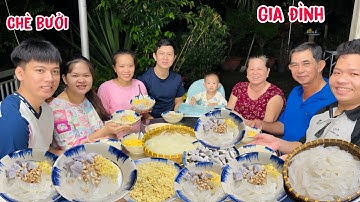 Thu Hoạch Bưởi Trong Vườn Nhà Nấu Chè Bưởi Đãi Cả Gia Đình