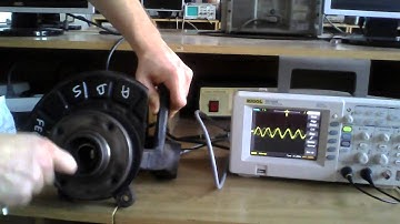 ABS sensor oscilloscope waveform test