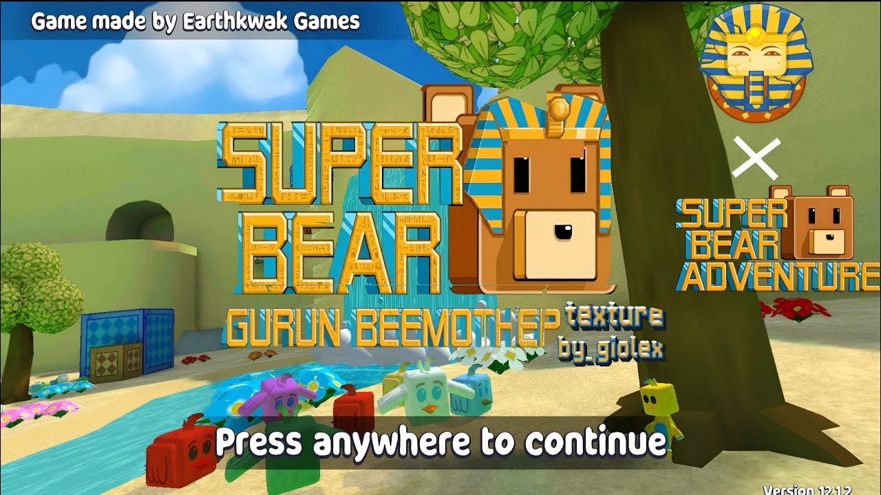 New Update Gurun Beemothep Map Unblock Minecraft Texture  Super Bear Adventure Gameplay Walkthrough 