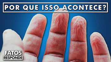 Quando a mão fica enrugada na água?