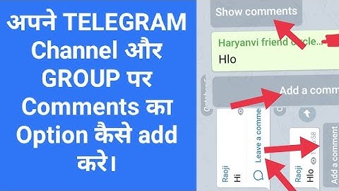 How To Add Comment Button in Telegram Channel And Group
