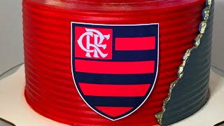 Flamengo Cake Chantininho / Red / Black / Beautiful / Easy / Flamengo Team / Flamengo Team Flamengo Cake Chantininho / Red / Black / Beautiful / Easy / Flamengo Team / Flamengo Team