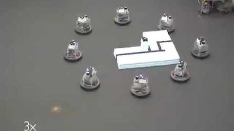 Robotics: Distributed Manipulation of an L-Shaped Object