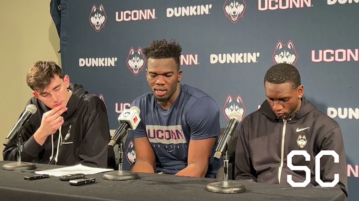 Alex Karaban, Adama Sanogo, Hassan Diarra: UConn men's basketball postgame (Stonehill) - 11/7/22