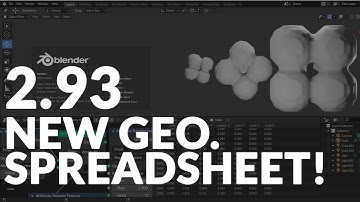 BLENDER 2.93 Alpha - New Geo. Spreadsheet!😍