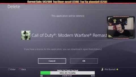 DSP Ragequits and Deletes COD Modern Warfare Remastered