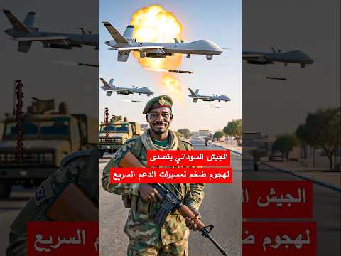 الجيش السوداني يتصدى لهجوم ضخم لمسيرات الدعم السريعقبل وصولها إلى مروي السودان الفاشر الدعم السريع