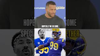 🚨 AARON DONALD IS BACK! PAIRED WITH MYLES GARRETT 😤 #nfl #rams #losangeles #defense #explorepage✨