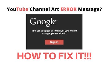 Youtube Channel Art Error On Mac | How To Fix