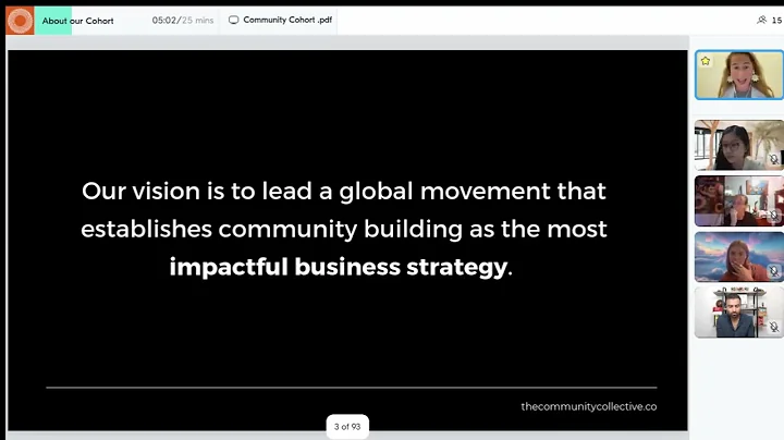 Paz Pisarski - Why does our Community Cohort exist?