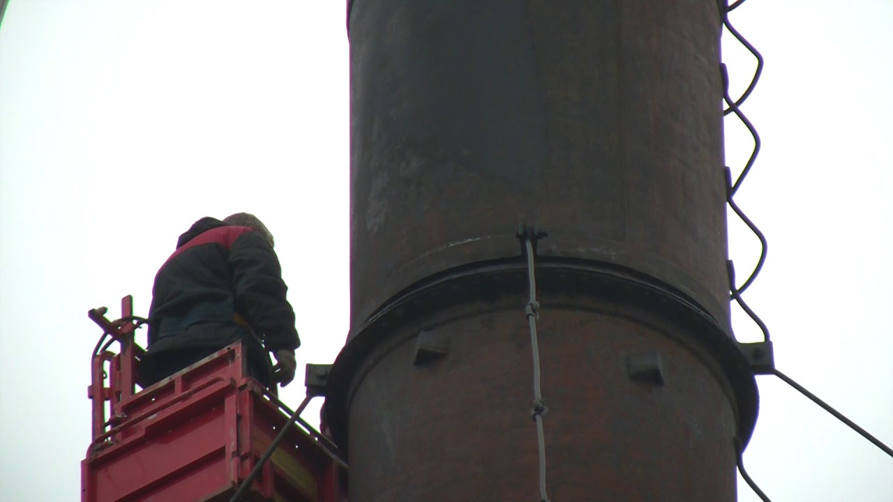Демонтаж, снос трубы - YouTube