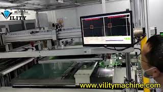 #Vility #CCD #ScreenPrinter Sheet to sheet CCD vision registring four-post screen printing machine